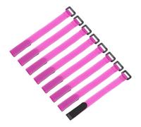 sourcing map 8Pcs Reusable Battery Tie Down Straps,0.8x10" Pink Nylon Multipurpose Battery Hold Down Adjustable Cinch Strap Hook Loop Fastening Tie for Quadcopters FPV RC Drone Boat Car