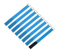 sourcing map 8Pcs Reusable Battery Tie Down Straps,2x25cm Blue Nylon Multipurpose Battery Hold Down Adjustable Cinch Strap Hook Loops Fastening Tie for Quadcopters FPV RC Drone Boat Cars