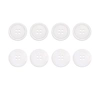 sourcing map 8Pcs Round Natural Shell Buttons,23mm 4 Holes Mother of Pearl Craft Seashell Sewing Buttons for Clothes Shirts Dresses Sewing DIY Craft Making,Glossy White