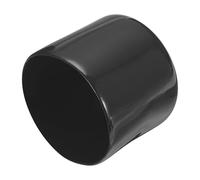 sourcing map 8pcs Rubber End Caps 51mm ID Vinyl Round End Cap Cover Screw Thread Protectors Black