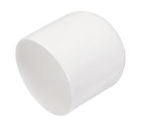 sourcing map 8pcs Rubber End Caps 55mm ID Vinyl Round End Cap Cover Screw Thread Protectors White