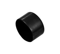 sourcing map 8pcs Rubber End Caps 70mm(2 3/4") ID Vinyl Round End Cap Cover Screw Thread Protectors Black