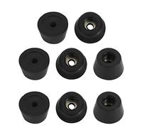 sourcing map 8pcs Rubber Feet Bumpers Buffer Feet Furniture Table Cabinet Leg Pads Anti-slip with Metal Washer, D21x16xH12mm