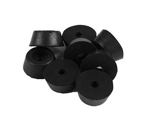 sourcing map 8pcs Rubber Feet Bumpers Furniture Table Amplifier Speaker Cabinet Leg Pad, D25x20xH12mm