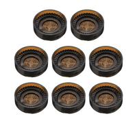 sourcing map 8pcs Rubber Furniture Caster Cups Round Chair Leg Floor Protectors Non-Slip Furniture Pads Grips Stoppers for Hardwood Floors, Brown (Fit 0.8-1.6 Inch Chair Leg)