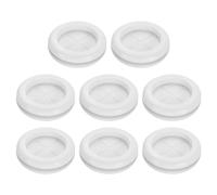 sourcing map 8Pcs Rubber Grommets 1-1/2" (38mm) Drill Hole, 1-3/16" (30mm) ID Double Sided Hole Plugs Ring Gasket for Firewall Cable Wire Protecting, White