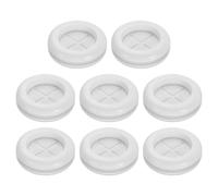 sourcing map 8Pcs Rubber Grommets 1-1/4" (32mm) Drill Hole, 15/16" (24mm) ID Double Sided Hole Plugs Ring Gasket for Firewall Cable Wire Protecting, White