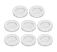 sourcing map 8Pcs Rubber Grommets 1-3/16" (30mm) Drill Hole, 1" (25mm) ID Double Sided Hole Plugs Ring Gasket for Firewall Cable Wire Protecting, White