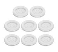 sourcing map 8Pcs Rubber Grommets 1-3/8" (35mm) Drill Hole, 1-3/16" (30mm) ID Double Sided Hole Plugs Ring Gasket for Firewall Cable Wire Protecting, White