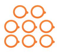 sourcing map 8Pcs Rubber Seals for Glass Jars, 3.94" Silicone Jar Gaskets Replacement Leak-Proof Silicone Seals Airtight Gasket Sealing Rings for Regular Mouth Canning Jar, Orange
