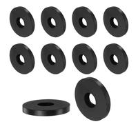 sourcing map 8pcs Rubber Spacers 40mm OD x 15mm ID x 5mm Height Round Anti Vibration Spacer Rubber Bushing Grommets Thick Rubber Washers for Home Car Accessories