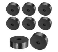 sourcing map 8pcs Rubber Spacers 60mm OD, 12mm ID, 20mm Height Round Anti Vibration Spacer Rubber Bushing Grommets Thick Rubber Washers for Home Car Accessories