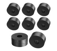 sourcing map 8pcs Rubber Spacers 60mm OD, 20mm ID, 30mm Height Round Anti Vibration Spacer Rubber Bushing Grommets Thick Rubber Washers for Home Car Accessories