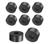 sourcing map 8pcs Rubber Spacers 60mm OD, 22mm ID, 30mm Height Round Anti Vibration Spacer Rubber Bushing Grommets Thick Rubber Washers for Home Car Accessories