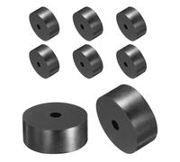 sourcing map 8pcs Rubber Spacers 70mm OD, 12mm ID, 30mm Height Round Anti Vibration Spacer Rubber Bushing Grommets Thick Rubber Washers for Home Car Accessories