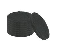 sourcing map 8Pcs Scrubber Scouring Pad, 4 Inch 1500 Grits Drill Power Brush Hoop and Loop Scrub Pads Discs Polishing Pad for Household Furniture Automotive Cleaning, Green Gray