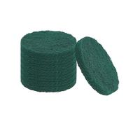 sourcing map 8Pcs Scrubber Scouring Pad, 5 Inch 240 Grits Drill Power Brush Hoop and Loop Scrub Pads Discs Polishing Pad for Household Furniture Automotive Cleaning, Green