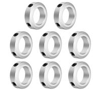 sourcing map 8pcs Set Screw Collars 22mm Bore, Aluminum Shaft Collars, 35mm OD and 10mm Thickness, Set Screw Clamp Collar, Stop Collar for Linear Rod Shaft Guide