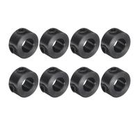 sourcing map 8pcs Set-Screw Collars 6mm Bore, 1045 Steel Shaft Collars, 12mm OD, 6mm Width Axle Collar Clamp for Linear Rod Shaft Guide