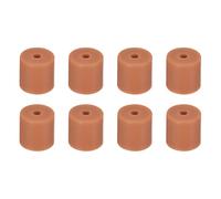 sourcing map 8Pcs Silicone Bed Mounts 3D Printer Heat Bed Silicone Leveling Column Silicone Buffer 16mm for 3D Printer Brown