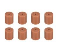 sourcing map 8Pcs Silicone Bed Mounts 3D Printer Heat Bed Silicone Leveling Column Silicone Buffer 18mm for 3D Printer Brown