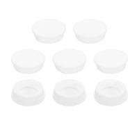sourcing map 8Pcs Silicone Hole Plug 53.6mm, White High Temp T Type Rubber Stoppers for 52-53.3mm Hole, Waterproof Button Hole End Covers for Powder Coating, Sealing Plugs, Pipe Holes