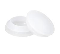 sourcing map 8Pcs Silicone Plugs, Rubber Round Snap in Locking Hole Plugs for 20-22mm Hole, Hole Stoppers Waterproof Hole Plug for Metal Tube, Furniture End Caps Inserts, Translucent