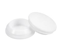 sourcing map 8Pcs Silicone Plugs, Rubber Round Snap in Locking Hole Plugs for 22-24mm Hole, Hole Stoppers Waterproof Hole Plug for Metal Tube, Furniture End Caps Inserts, White