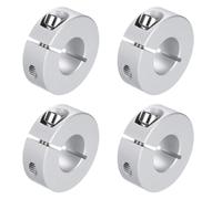sourcing map 8pcs Single Split Clamp-On Shaft Collar 16mm Bore One-Piece Clamping Collar, 35mm OD, 12mm Thickness, Aluminum Alloy Set Screw Split Collar Clamp