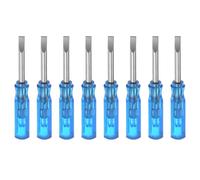 sourcing map 8Pcs SL2.5 Mini Slotted Screwdriver 2.5mm Magnetic Flat Head 45mm Length for Small Appliances Repairs, Blue