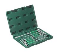 sourcing map 8pcs Sliding T-Handle Hex Key Wrench Set 2-10mm Metric 3-Way Free Sliding Handle Spinner Sleeves CR-V Steel Hex Wrench for DIY Home Repair