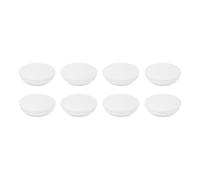 sourcing map 8Pcs Snug Plugs, Rubber Hole Plugs Round Soft Flexible Stopper Fit 30mm (1.18 Inch) Hole Dia., Waterproof Silicone Plug for Round Holes Sealing Kitchen Furniture, White