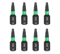 sourcing map 8pcs SQ0 Square Screwdriver Bit 1/4" Hex Shank 25mm/1" Length Magnetic 4 Point Head Hex Bits S2 Steel Screw Driver Bit Industrial Grade Electric Drill Bits