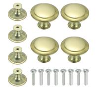 sourcing map 8Pcs Stainless Steel Knobs, 27mm/1.1" Mushroom Shaped Hardware Knobs Single Hole Pull Handle with Screws for Drawer Dresser Wardrobe Furniture Decor, Cyan