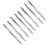 sourcing map 8pcs Straight Flute Thread Tap, M2.5 x 0.45 Metric Screw Threading Tapping Tool Thread Milling Machine Taps, High-Speed Steel 6542 (HSS 6542)