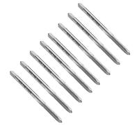 sourcing map 8pcs Straight Flute Thread Tap, M3 x 0.5 Metric Screw Threading Tapping Tool Thread Milling Machine Taps, High-Speed Steel 6542 (HSS 6542)