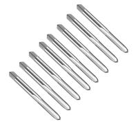 sourcing map 8pcs Straight Flute Thread Tap, M6 x 1 Metric Screw Threading Tapping Tool Thread Milling Machine Taps, High-Speed Steel 6542 (HSS 6542)