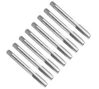 sourcing map 8pcs Straight Flute Thread Tap, M8 x 1.25 Metric Screw Threading Tapping Tool Thread Milling Machine Taps, High-Speed Steel 6542 (HSS 6542)