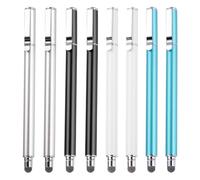 sourcing map 8pcs Stylus Pens for Touch Screens Universal Capacitive Stylus Pencil Sensitivity for Phone Tablet Touch Screen Device,Black Sky Blue Silver White