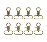 sourcing map 8Pcs Swivel Snap Hook, 38mm(1 1/2") Trigger Snap Heavy Duty Metal Lobster Claw Clasp Lanyard Clips for Straps Bags Belting Leathercraft, Bronze