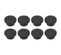 sourcing map 8pcs T-Shaped Silicone Plugs 19mm 3/4 Inch Dia Snap in Plug Hole Seal Cover Round Rubber Stopper for Kitchen Rubber Bulkheads Waterproof Sealing Plugs Black