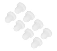 sourcing map 8pcs T-Shaped Silicone Plugs 6.5mm 1/4 Inch Dia Snap in Plug Hole Seal Cover Round Rubber Stopper for Kitchen Rubber Bulkheads Waterproof Sealing Plugs White