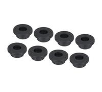 sourcing map 8Pcs T Type Rubber Grommet Mount Dia 25mm ID 15mm Seal Protection Flexible Hole Plugs for Cable Pipe Black