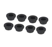 sourcing map 8Pcs T Type Rubber Grommet Mount Dia 28mm ID 18mm Seal Protection Flexible Hole Plugs for Cable Pipe Black