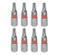 sourcing map 8pcs T20 Torx Hex Screwdriver Bit 1/4" Hex Shank 1" Length S2 Steel Magnetic Power Drill Bits