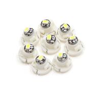 sourcing map 8Pcs T4.2 White 3020 LED Panel Light Lamp Bulb for Car Interior