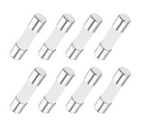 sourcing map 8Pcs Time Delay Fuse Ceramic Fuses Tube 5mm x 20mm 250V 15A Slow Blow Fuse Repair Circuit Boards,Lighting Equipment, Instrumentation,Home Appliance