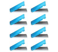 sourcing map 8pcs Torch Tip Cleaner 12 Wire Stainless Steel Carb Cleaning Kit with a Flat File for Carburetors Cleaning Engine Gas Sprinklers Shower Heads Wire, Blue