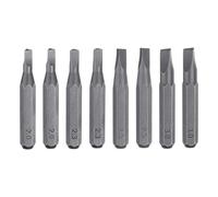 sourcing map 8pcs Triangle Screwdriver Bit Set △2.0-△3.0 5/32" Hex Shank 28mm Length S2 Steel Magnetic Triangular Head Screw Driver Drill Bits for Electric Manual Screwdrivers Precision Repair
