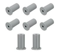 sourcing map 8Pcs Wall Grommets for Cables 1 Inch Silicone Cable Wall Bushing Feed Through Cable Routing Kit Accessories Wall Cable Pass Through for Ethernet with 7.5mm Hole, Grey